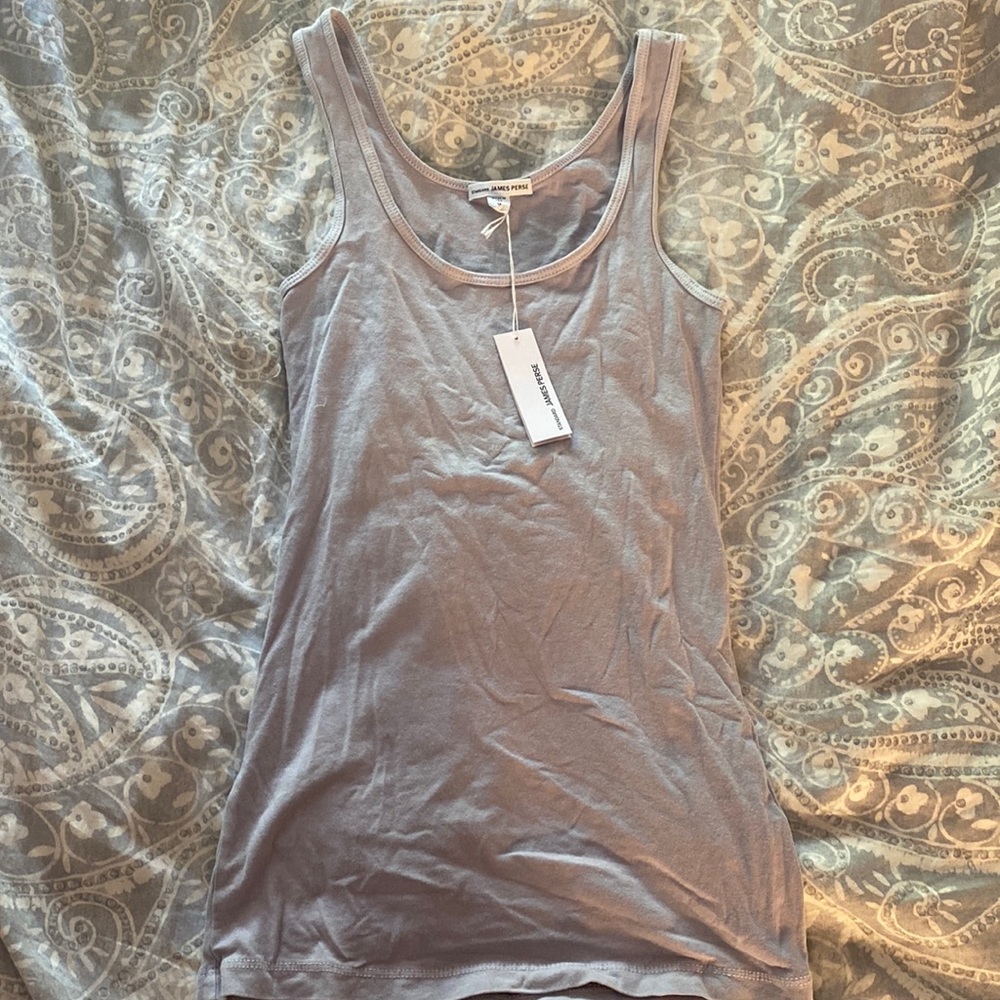 James Perse tank top size 0, light grey